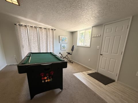 duel pool and air hockey table!