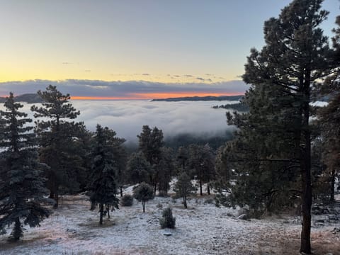 Beautiful mountain view from deck
