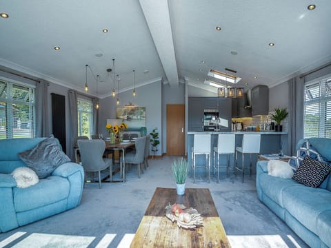 Open plan living space | 36 at the Sanctuary - Sanctuary Lodges, Rhosfawr, near Pwllheli