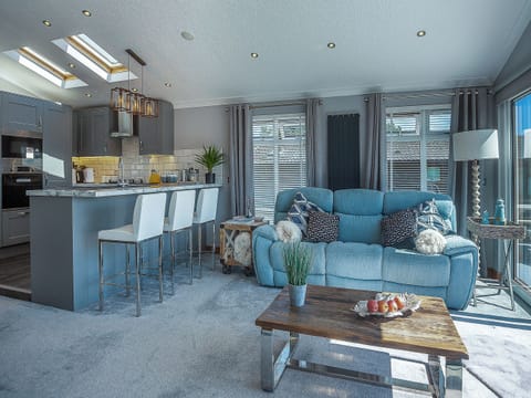 Open plan living space | 36 at the Sanctuary - Sanctuary Lodges, Rhosfawr, near Pwllheli