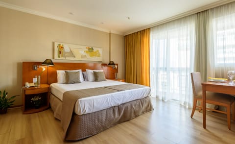 Bedroom with double bed.