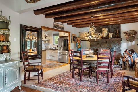 Open living and dining space