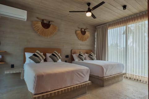 Family Apartment, 2 Queen Beds | In-room safe, blackout drapes, free WiFi, bed sheets