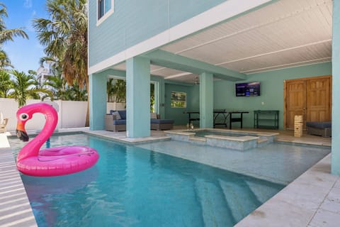 This private, fenced in backyard was made for fun!