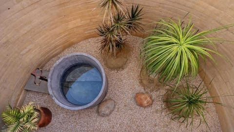 Private courtyard and soaking tub