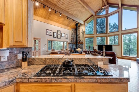 Gas Cook Top Overlooking the Great Room