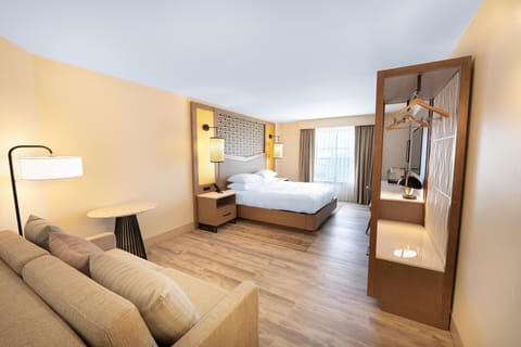 48-inch flat-screen TV with cable channels, TV