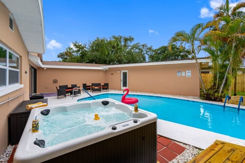 Dive into your private backyard oasis—perfect for sunny days and starlit swims.