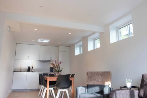 Bright kitchen with modern appliances