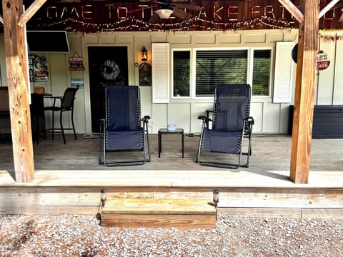 Enjoy the porch while listening to and watching nature.