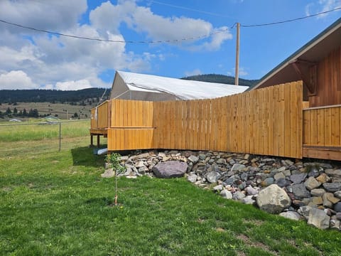 Fence for privacy from Lakeview Landing rental