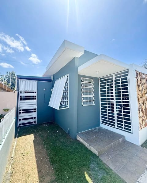 Front of house with side entrance