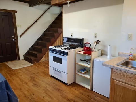 The House at 503 (Not Pet Friendly) | Private kitchen | Mini-fridge, microwave, cleaning supplies