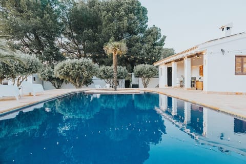 Seasonal outdoor pool, pool umbrellas, sun loungers