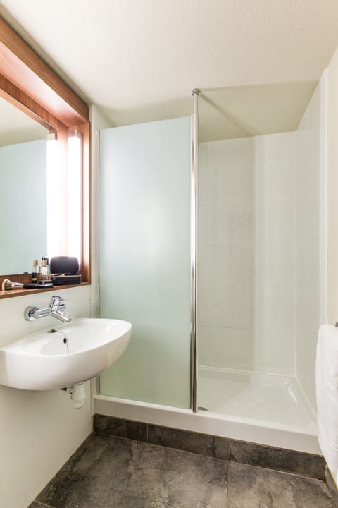 Eco-friendly toiletries, hair dryer, towels, soap