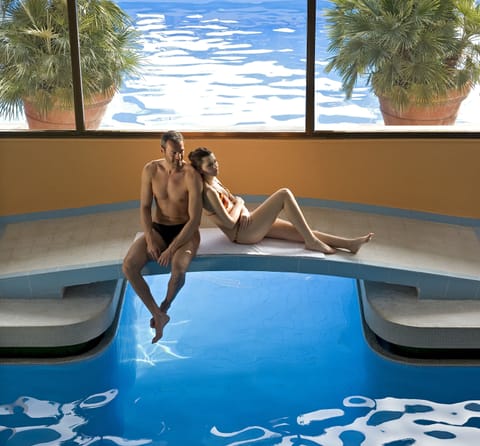 Indoor pool, outdoor pool