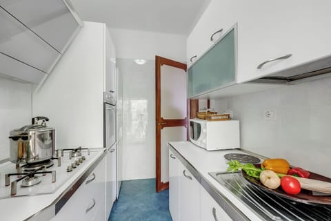 Family Apartment, Multiple Bedrooms, 2 Bathrooms (Owl House) | Private kitchen | Fridge, microwave, oven, stovetop