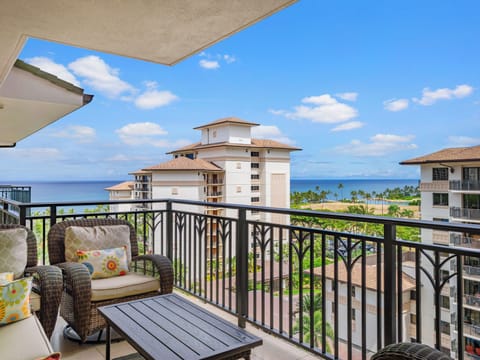 View of the Pacific Ocean from the lanai