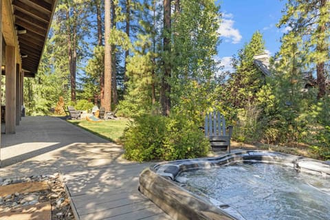 Enjoy the best of both worlds—hot tub relaxation and backyard fun, complete with cornhole, firepit, and plenty of fresh mountain air.