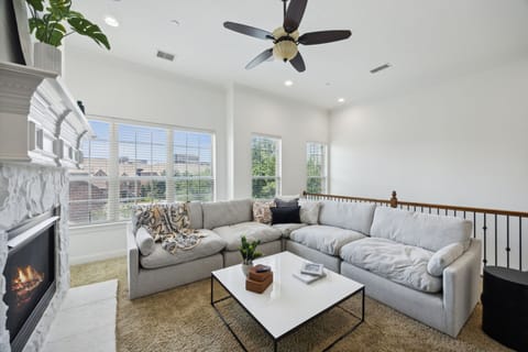 The 3rd-floor living room is a fabulous place for you and your guests to relax.