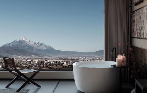 Family Twin Room, Smoking, Mountain View | Premium bedding, minibar, in-room safe, desk