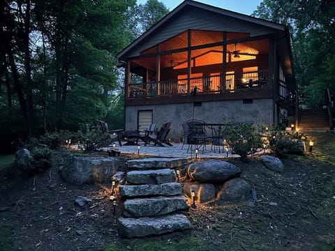 Back Patio at Night!