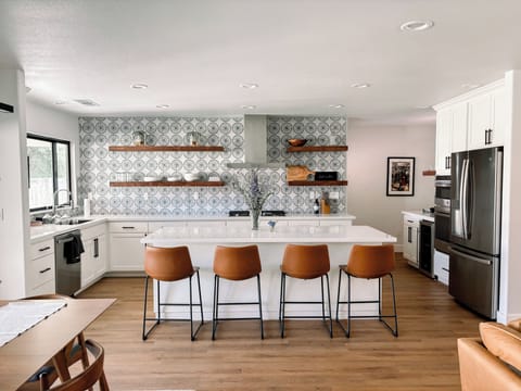 Kitchen with island seating