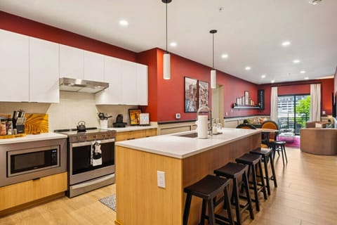 Open concept living/dining/kitchen
