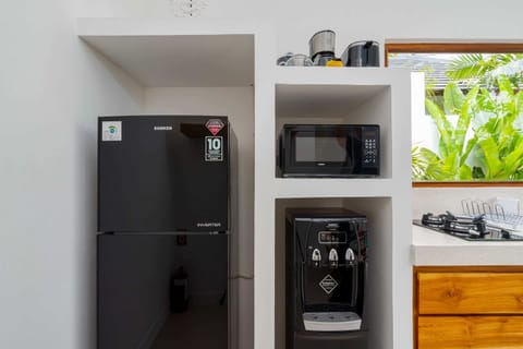 Basic Villa | Private kitchen | Fridge, microwave, stovetop, electric kettle