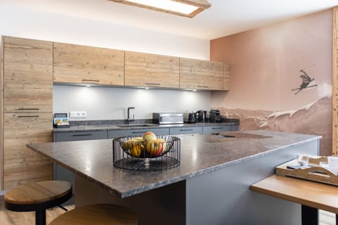 Superior Apartment (Excl. 215 EUR cleaning fee) | Private kitchen | Full-size fridge, microwave, oven, stovetop