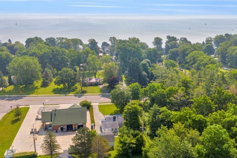 Bird’s eye view of 184 S Ridge St with Lake Huron just a hop, skip, and cannonball away
