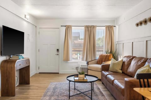 Condo, 1 King Bed, Kitchen (Poolside Near the Landing) | Living area | 42-inch flat-screen TV with digital channels