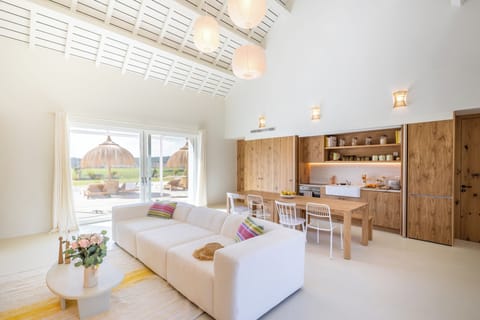 Villa, Private Pool | Living area | Books