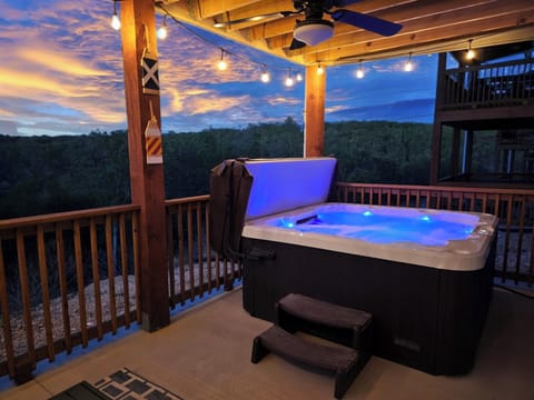 Relax under the stars in your private hot tub