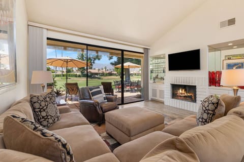 Large open Living Room With Fireplace