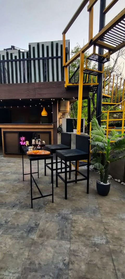 The Full Breeze terrace to enjoy wine, barbecue with a view 