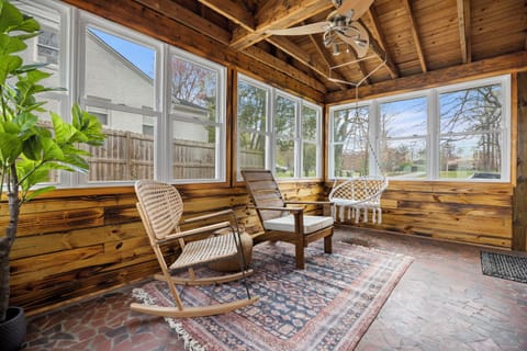 Rain or shine, the sunroom is the perfect place to relax!