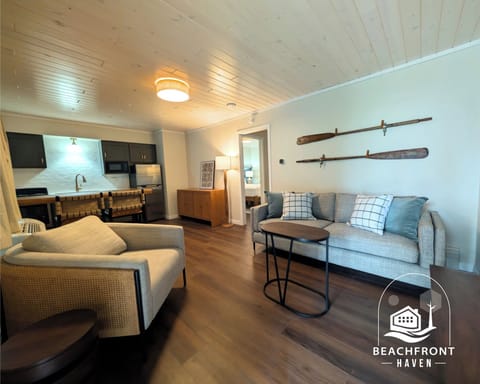 Suite, Patio, Beach View | Laptop workspace, blackout drapes, iron/ironing board, free WiFi