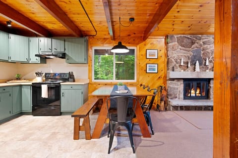 Warm, wood-detailed kitchen perfect for family cooking