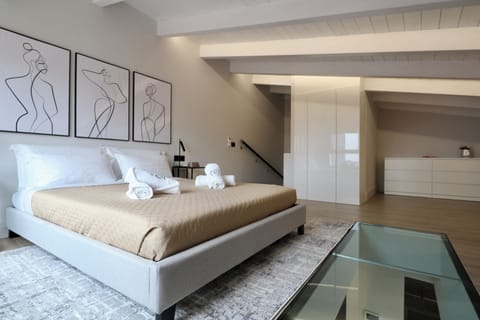 Large bedroom with great views, king-size bed and large TV (1)