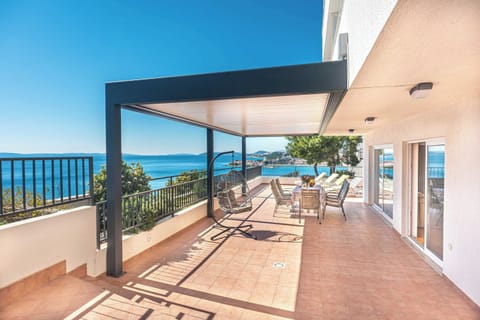 Terrace with sitting area and sundecks