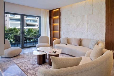 Apartment, Balcony, Garden View | Living area | Flat-screen TV
