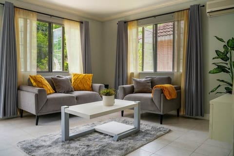 Bright, modern living room — your stylish home base in Kingston