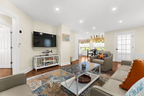Comfortable Family Room with Smart TV