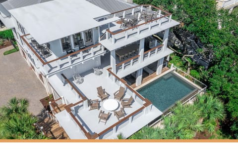 Aerial view of numerous decks Shore Thing | 4001 Palm Blvd | Isle of Palms, SC | IOP Escapes