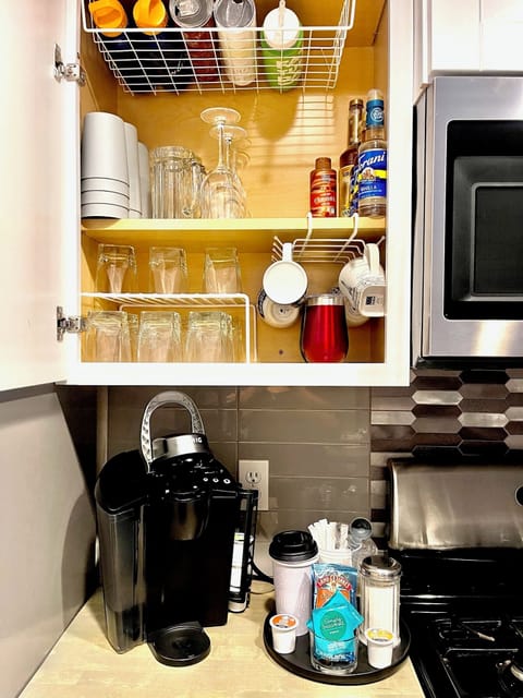 Kitchen - Coffee bar from a far