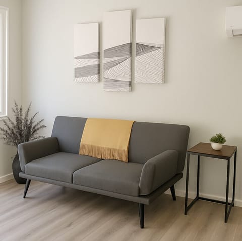 Cozy couch for your stay