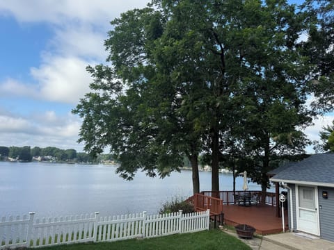 Large lake yard with lake views all around