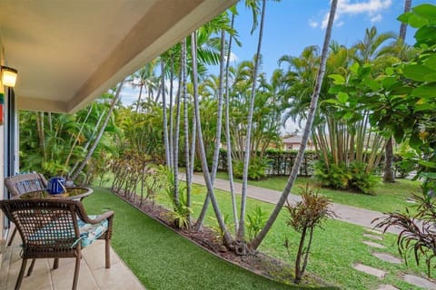 Your private lanai with one of two pools close by