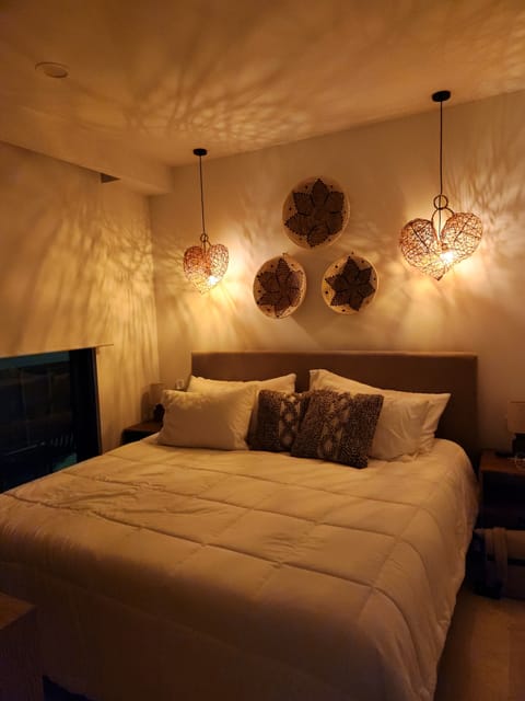 Main Bedroom with Ambiance lighting options and dedicated A/C in the room